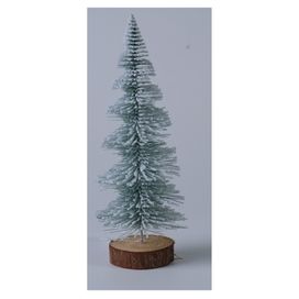 Mini Árvore Natal 21cm Verde Branco Florarte