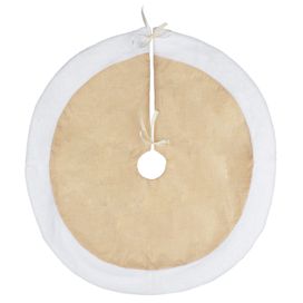 Saia Árvore 85cm Bege Branco Florarte