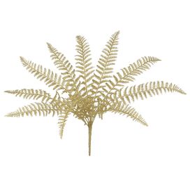 Samambaia Natal com Glitter x10 49cm Dourado Florarte