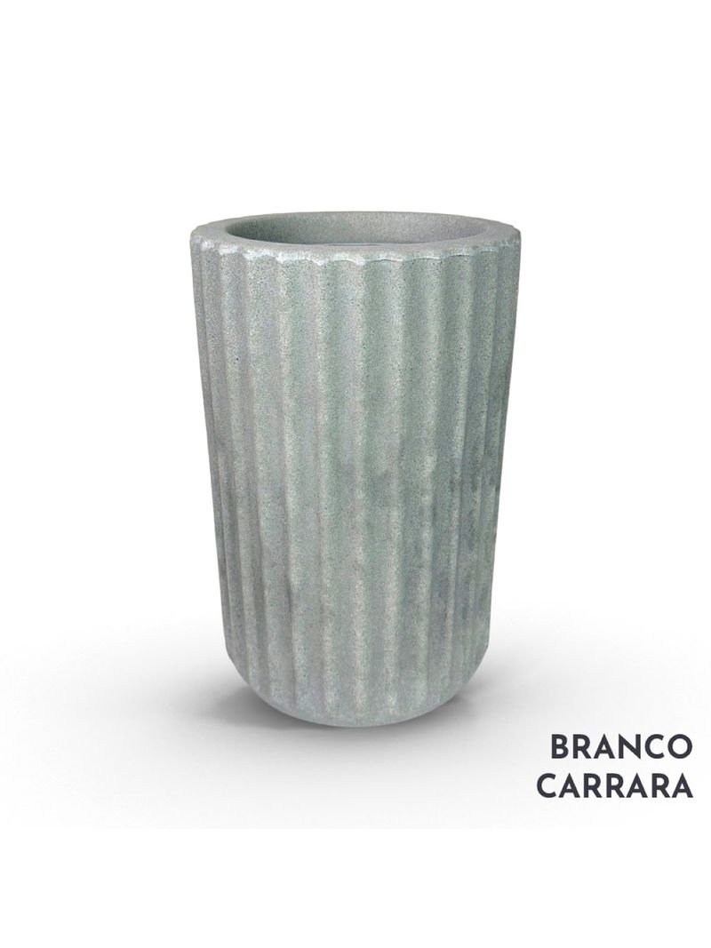 2350906--VASO-ROMA-POLIETILENO-Nº1--BRANCO-CARRARA-RFP1-BC-AMOEDO