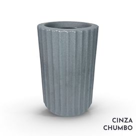 Vaso de Planta Roma N1 Cinza Chumbo Vouga Decor