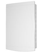 1217488-QUADRO-DISTRIBUICAO-EMBUTIR-27-36-DISJUNTORES-PTA-COM-BARRAMENTO-BRANCO-Amoedo