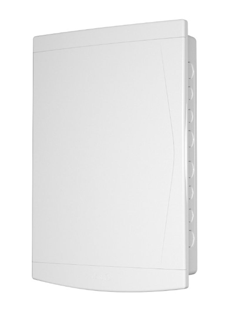 1217488-QUADRO-DISTRIBUICAO-EMBUTIR-27-36-DISJUNTORES-PTA-COM-BARRAMENTO-BRANCO-Amoedo