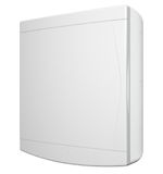 1217511-QUADRO-DISTRIBUICAO-SOBREPOR-18-24-DISJUNTORES-PTA-COM-BARRAMENTO-BRANCO-Amoedo