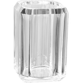 Porta Escova Listras Eve Clear Transparente Mimo