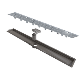 Ralo Linear Versatile 75cm Central Oculto Prata
