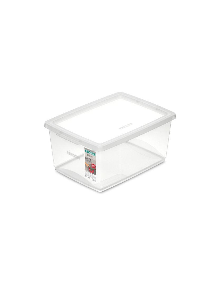 2353726-ORGANIZADOR-PLASTICO-75L-CRISTAL-ORDENE-AMOEDO