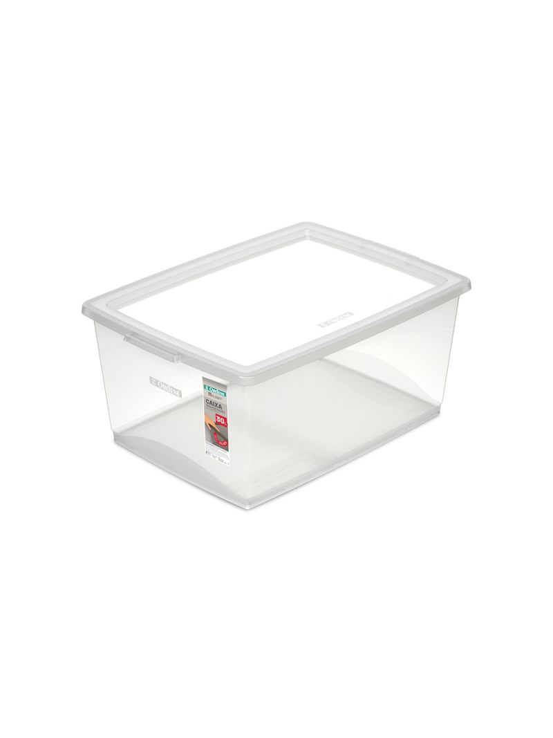 2353750-ORGANIZADOR-PLASTICO-30L-CRISTAL-ORDENE-AMOEDO