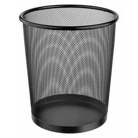 Lixeira de Ferro Redonda 8,5L Preto Ordene