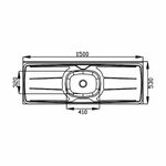 2357102-Pia-Inox-150x53cm-CB-N4-S-Furo-Bali-Ghel-2-Amoedo