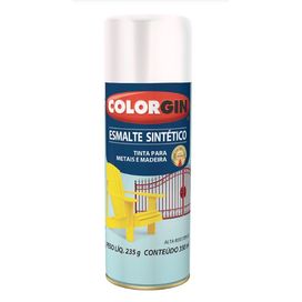 Spray Esmalte Sintético Branco Fosco Colorgin