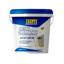 Tinta Impermeabilizante Emborrachada Cinza Elefante 4kg da Tecryl