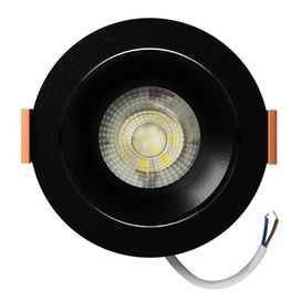 Spot Easy Led Embutir Redondo 5w 4000k Preto Bivolt Bronzearte