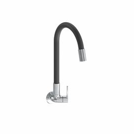 Torneira Cozinha Parede Nova Exacta Tubo Flex Cromado
