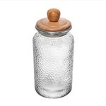2359382-POTE-DE-VIDRO-MARTELADO-COM-TAMPA-DE-BAMBU-13L-AMOEDO--2-
