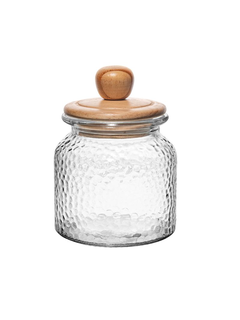 2359390-POTE-DE-VIDRO-MARTELADO-COM-TAMPA-DE-BAMBU-640ML-AMOEDO--2-