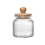 2359390-POTE-DE-VIDRO-MARTELADO-COM-TAMPA-DE-BAMBU-640ML-AMOEDO--3-