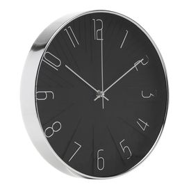Relógio de Parede Plástico Modern 30,5cm Preto Rojemac