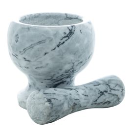 Pilão Mármore com Socador Cinza 11cm Rojemac