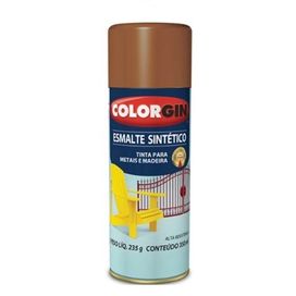 Spray Esmalte Sintético Marrom Colorgin