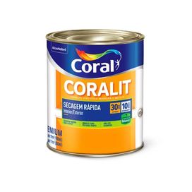 Tinta Esmalte Coralit Zero Brilhante 0,9L Branco Coral