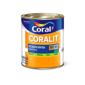 Tinta Esmalte Coralit Zero Brilhante 0,9L Preto Coral