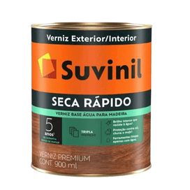 Verniz Premium Seca Rápido Base Água 900ML Natural Suvinil