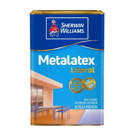 Tinta Metalatex Litoral Acrílica 18L Branco Sherwin Willians
