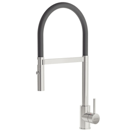 Misturador Monocomando Versatille Inox com Mangueira Preto Tramontina