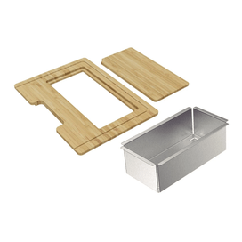 Kit para Cubas Quadrum Collection Tábua e Cesto Coador Tramontina