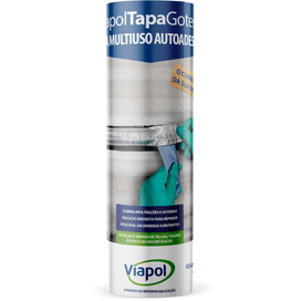 Fita Alumínio Tapa Goteira Sleeve 45cmx10m Viapol