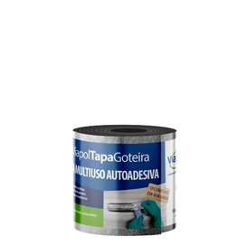 Fita Alumínio Tapa Goteira Sleeve 15cmx10m Viapol