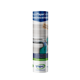 Fita Alumínio Tapa Goteira Sleeve 60cmx10m Viapol