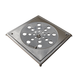 Grelha Quadrada 15X15 com Caixilho 430 Cromado Reis Inox
