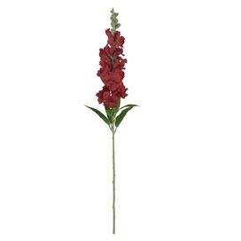 Haste Dente de Leão com Flocked Vermelho 93cm Flor Arte