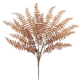 Samambaia com Print Plástico Outono 70cm Marrom Flor Arte