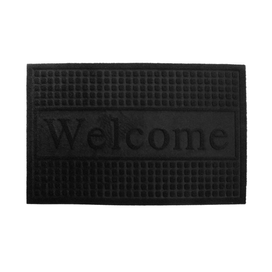 Capacho de Pvc com Antiderrapante 58x38cm Preto Incolor