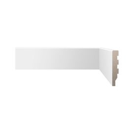 Rodapé 15x240cm Fit Liso Branco Biancogres