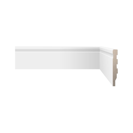 Rodapé 15x240cm Fit Frisado Branco Biancogres