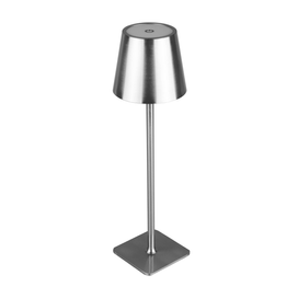 Luminária de Mesa Led 3 Tons USB 38cm Prateado Lyor