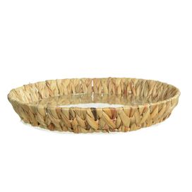Bandeja Decorativa Fibra Natural 6x36cm Flor Arte
