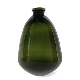 Vaso de Vidro 31x20cm Verde Mart Presentes