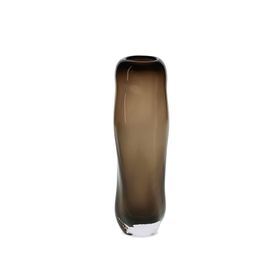 Vaso em Vidro 29,5x9,5cm Marrom Mart Presentes