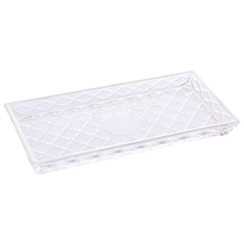 Travessa para Servir de Cristal Deli Diamond Incolor Lyor
