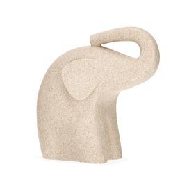 Escultura Elefante em Poliresina 26,5x14cm Off White Mart Presentes