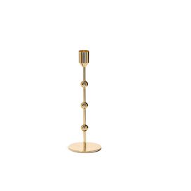 Castiçal em Metal 24,5x8cm Dourado Mart Presentes