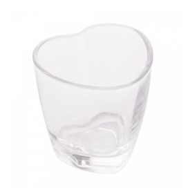 Copo de Shot de Vidro Coração 50ml Incolor Lyor