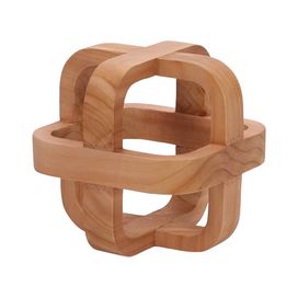 Escultura em Madeira 15x15cm Mart Presentes