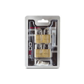 Kit 4 Cadeados em Latão Mesmo Segredo SM LT-25 Pado