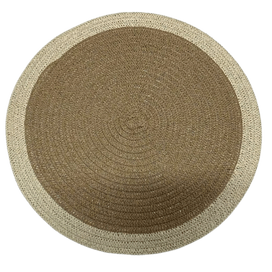 Lugar Americano Fibra de Papel 38cm Natural  Flor Arte
